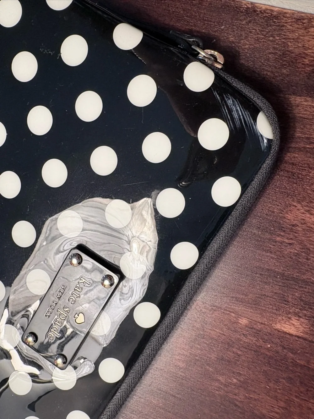kate spade Black and White Polka Dot Tablet Sleeve